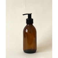 Monstera Amber Bottle with Black Pump - 200ml 